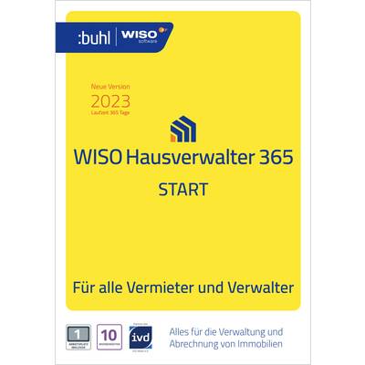 WISO Hausverwalter 365 Start Licentie voor 1 jaar, 1 licentie Windows Financiële software