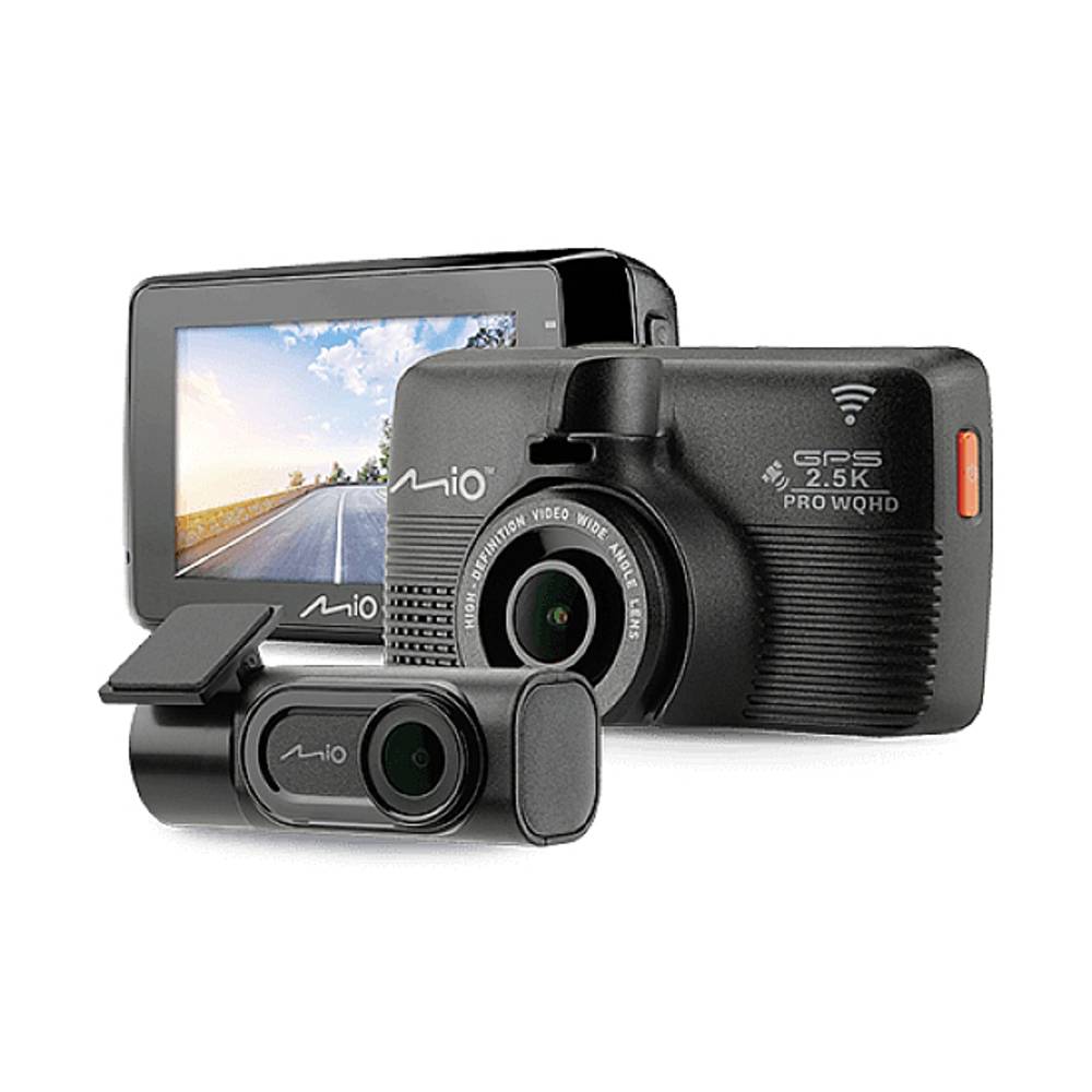 MIO MiVue 798 Dual Pro Dashcam met GPS Kijkhoek horizontaal (max.): 145 ° Display