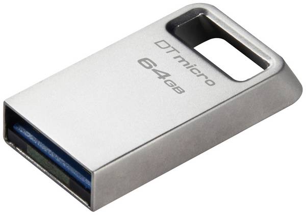 Kingston DataTraveler® Micro USB-stick Retail 64 GB Zilver DTMC3G2/64GB USB-A 3.2 Gen 1