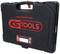 Zwarte gereedschapskoffer van KS Tools met rood logo en website 'www.kstools.com' op de voorkant.