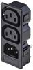 TRU COMPONENTS TC-10475852 Apparaatstekker (koud) C13, C14 Bus, inbouw verticaal, Stekker, inbouw verticaal Totaal aantal polen: 3 10 A Zwart 1 stuk(s)