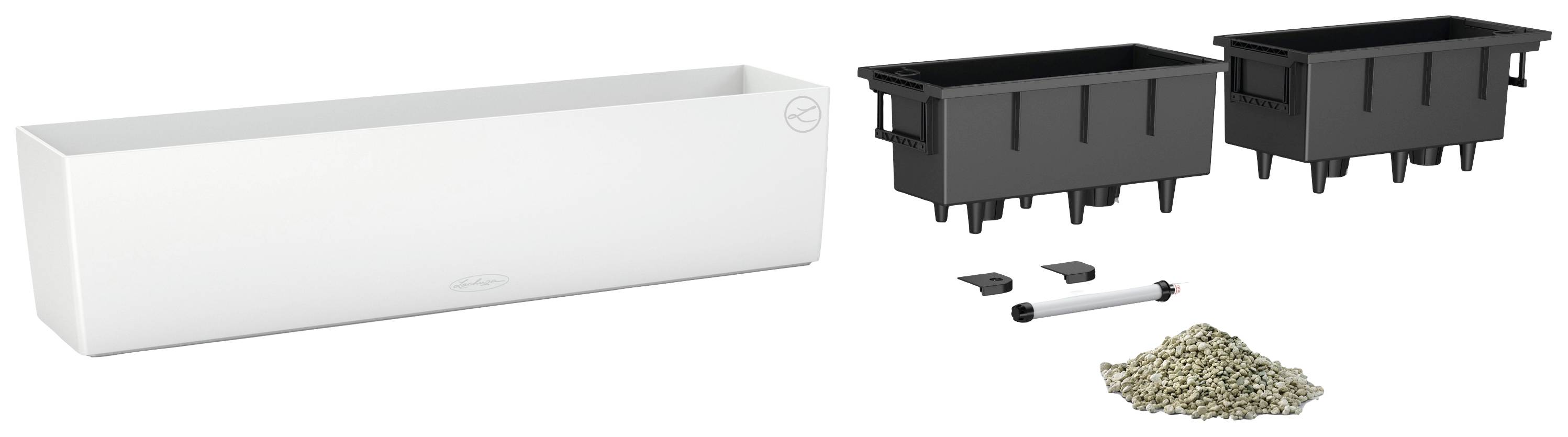 LECHUZA Balkonbak Color 80 ALL-IN-ONE Wit 15680-1