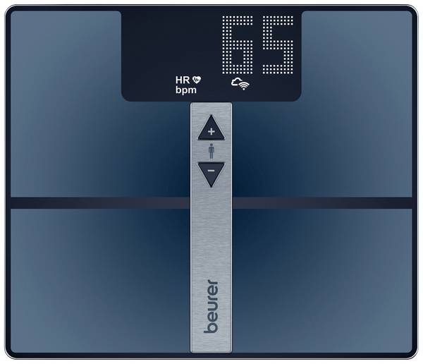 Beurer BF 980 WIFI 76009 Analyse-personenweegschaal Digitaal Weegbereik (max.): 180 kg Zwart