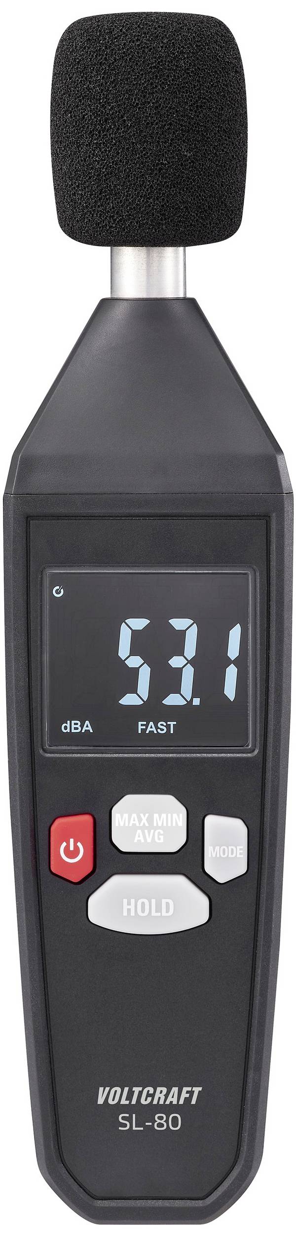 VOLTCRAFT SL-80 Decibelmeter 30 - 130 dB 31.5 Hz - 8 kHz