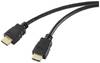 SpeaKa Professional SP-10481300 HDMI-kabel HDMI Aansluitkabel HDMI-A-stekker, HDMI-A-stekker 5.00 m Zwart 8K UHD, PVC-mantel