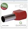 Quadrios 22C440 Dubbele adereindhulzen 10 mm² Deels geïsoleerd Rood 1 set(s)