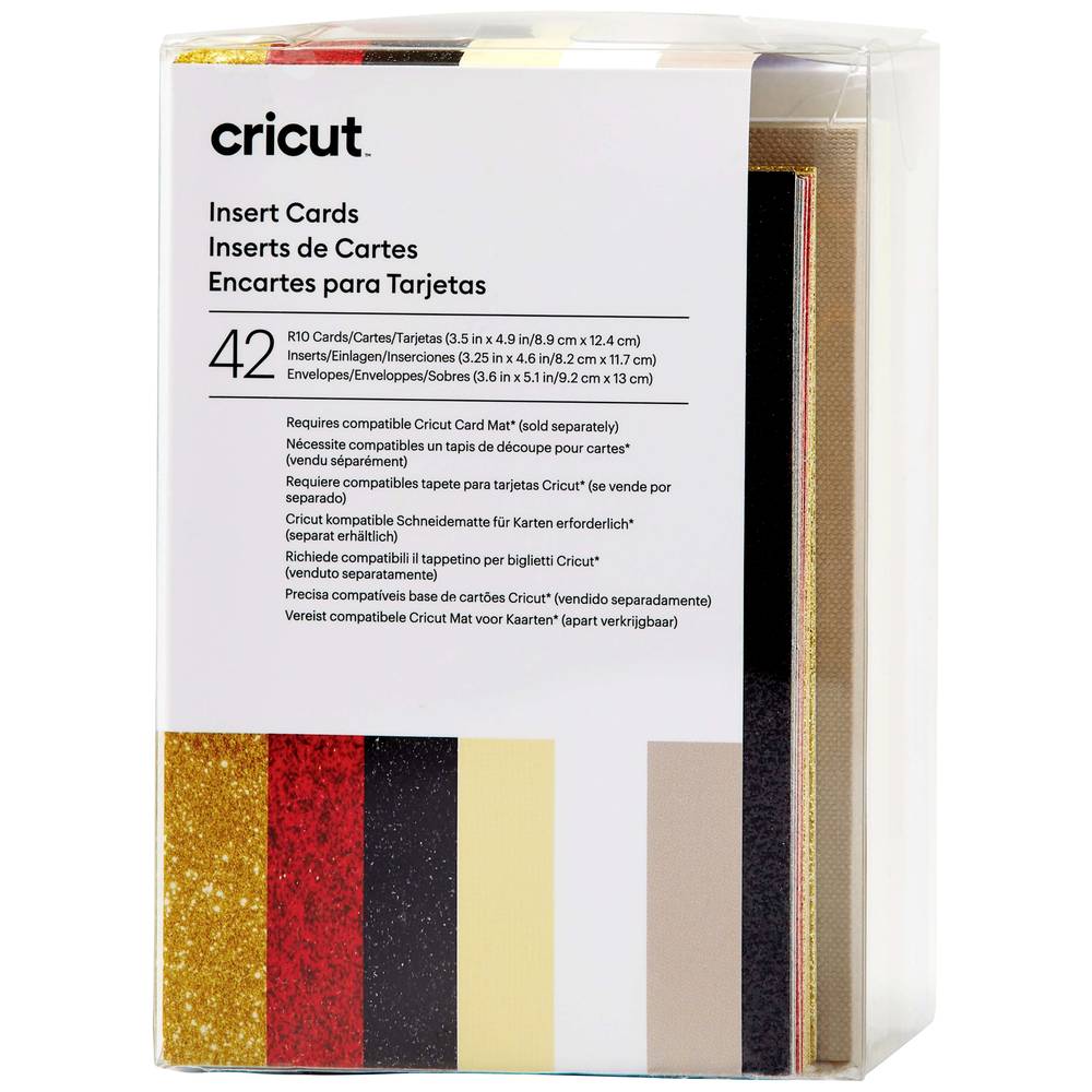 Cricut Insert Cards Glitz & Glam R10 (8,9 cm x 12,4 cm) 42-pack