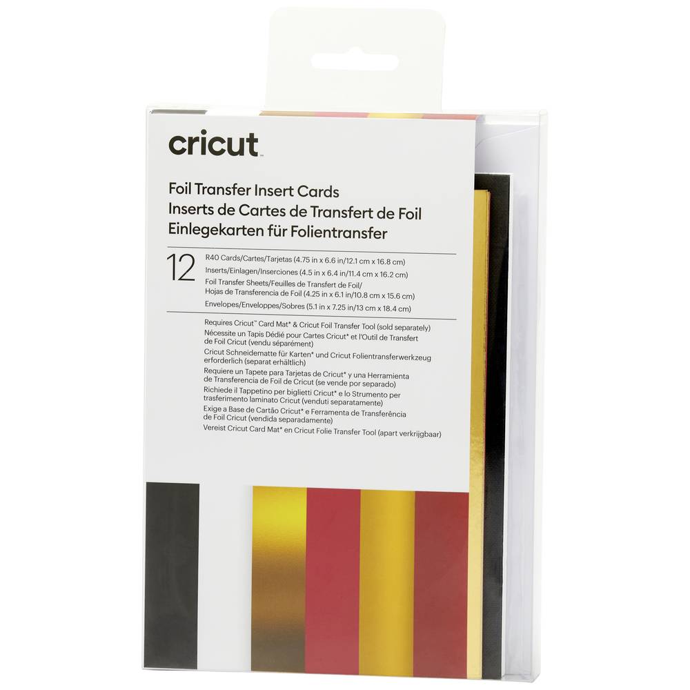 Cricut Insert Cards FOIL Royal Flush R40 (12,1 cm x 16,8 cm) 12-pack
