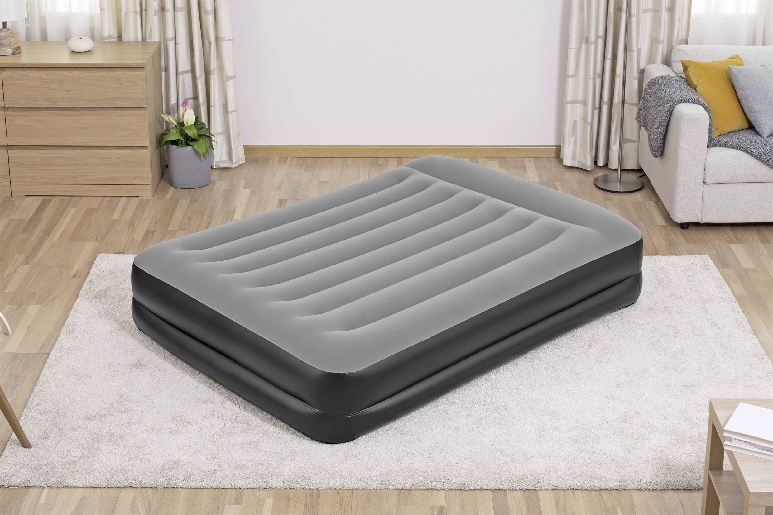 BESTWAY Opblaasbed - Tritech 2P - 203 x 152 x 46 cm - Ingebouwde Elektrische Pomp 2-person 203x152x46-4