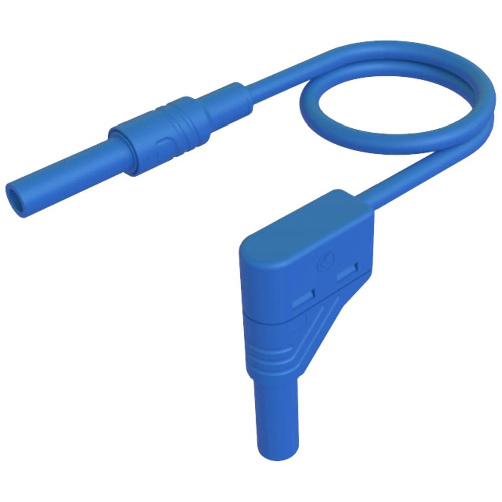 SKS Hirschmann MAL S WG-B 100/2,5 blau Veiligheidsmeetsnoer [4mm-veiligheidsstekker - 4mm-veiligheidsstekker] 100 cm Blauw 1 stuk(s)