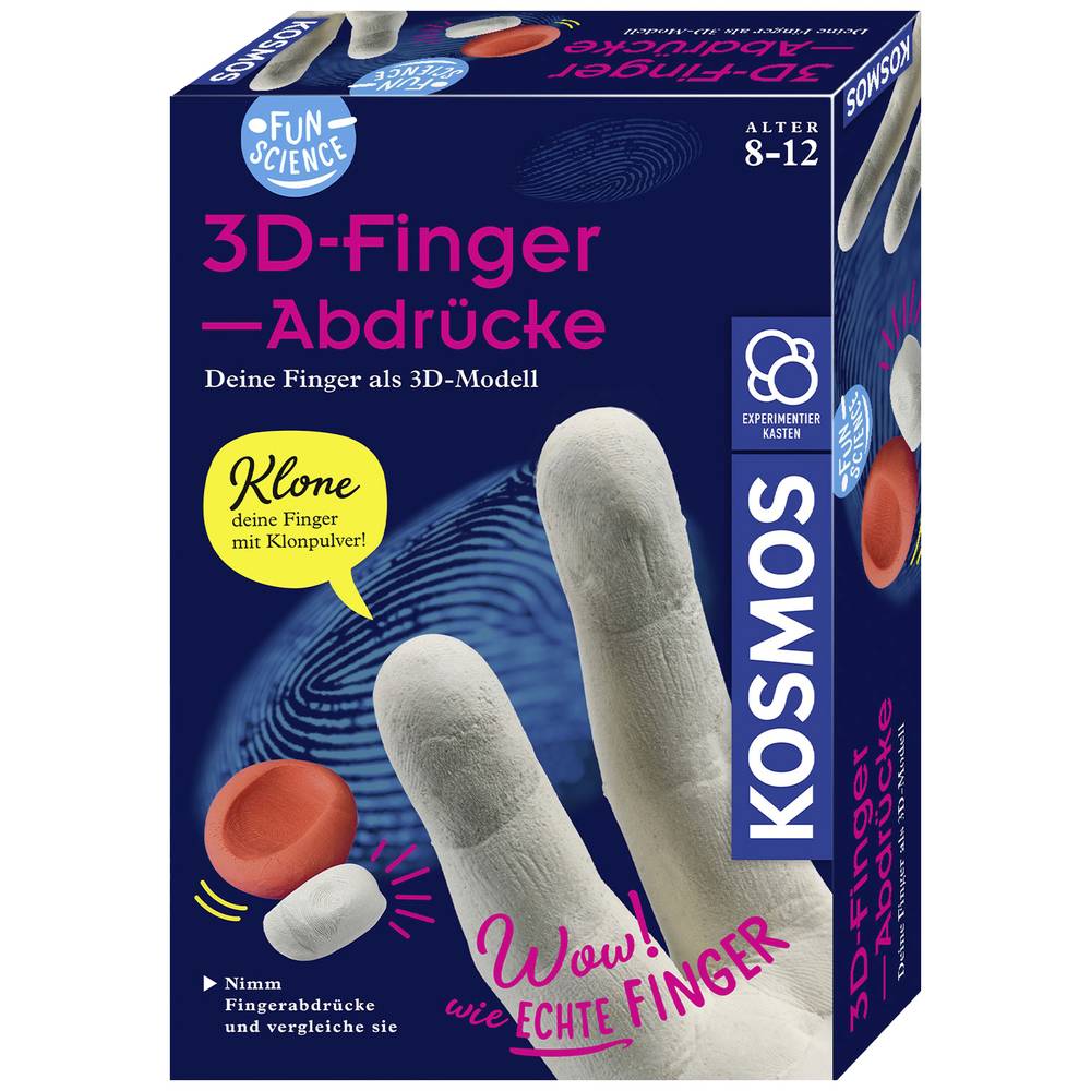 Kosmos 654221 Fun Science 3D-Fingerabdrücke Experimenteerdoos vanaf 8 jaar