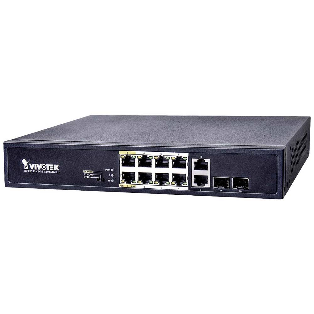 Vivotek AW-FGT-100D-120 Netwerk switch 10 poorten 100 MBit/s PoE-functie