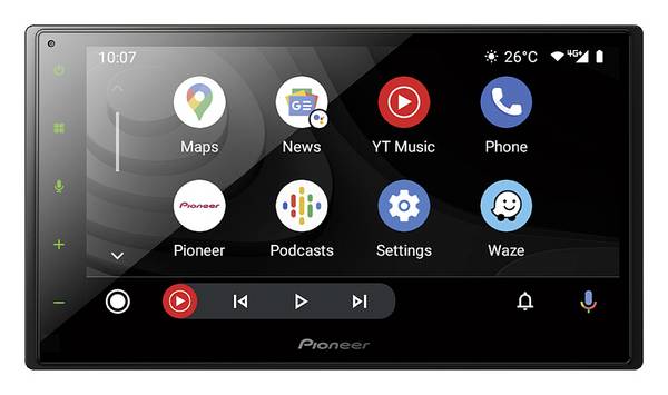 Pioneer SPH-DA360DAB Autoradio met scherm Bluetooth handsfree, Android Auto, Apple CarPlay, Aansluiting voor achteruitrijcamera, DAB+ tuner
