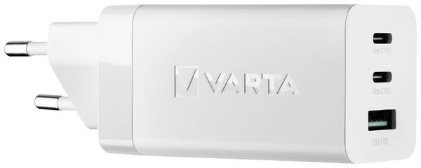 Varta High Speed Charger 65W USB-oplader 65 W 1x USB-A, 2x USB-C Meerdere kleuren Binnen