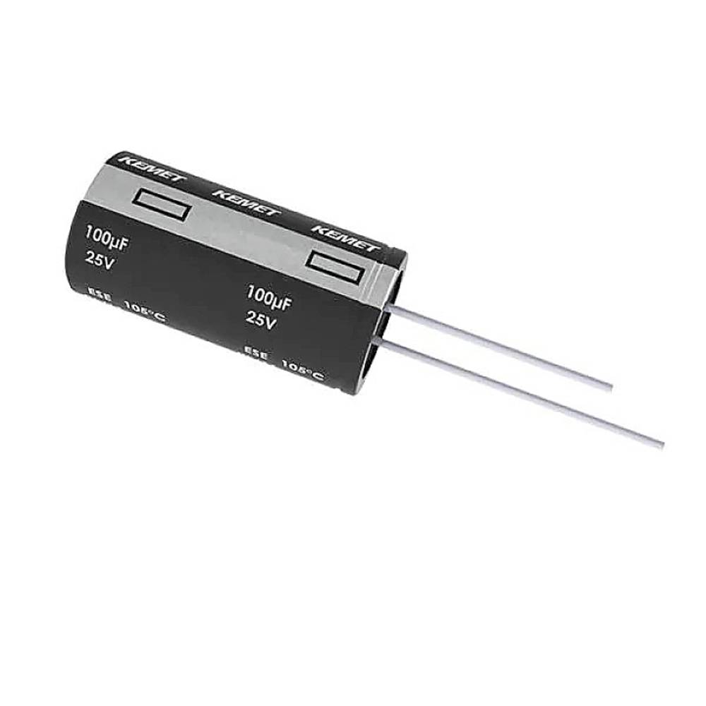 Kemet Elektrolytische condensator 5 mm 22 µF 250 V 20 % (Ø x h) 10 mm x 19 mm 1 stuk(s)