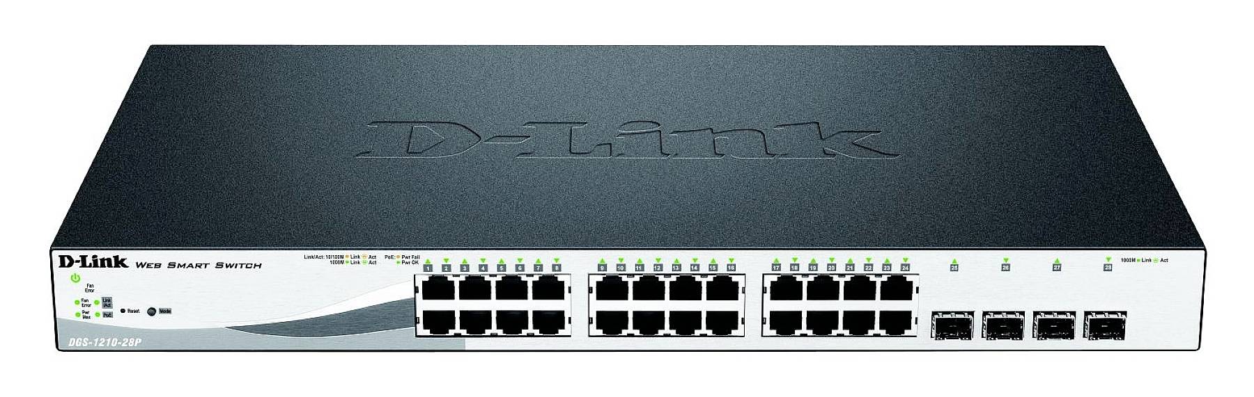 D-Link DGS-1210-28P/E DGS-1210-28P/E Netwerk switch 24 + 4 poorten 56 GBit/s PoE-functie-0