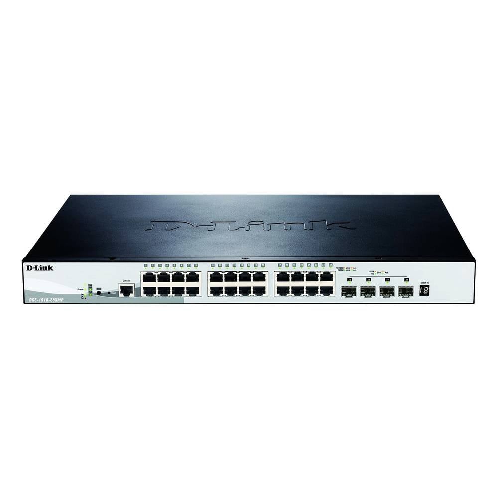 D-Link DGS-1510-28XMP/E DGS-1510-28XMP/E Netwerk switch RJ45/SFP+ 24 + 4 poorten 128 Gbit/s PoE-functie