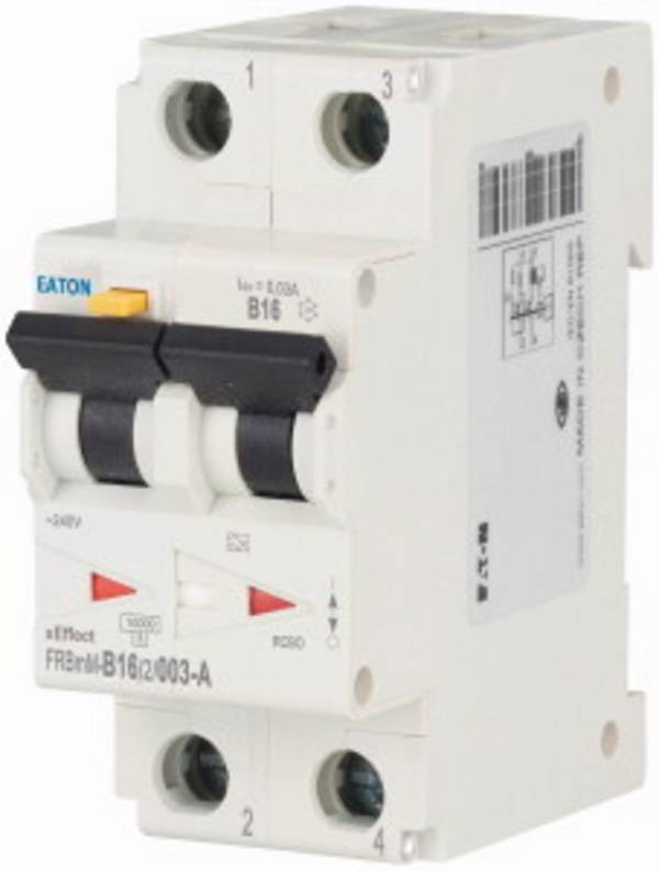 Eaton Y7-170881 Aardlekschakelaar/zekeringautomaat 2-fasig 16 A 0.03 A