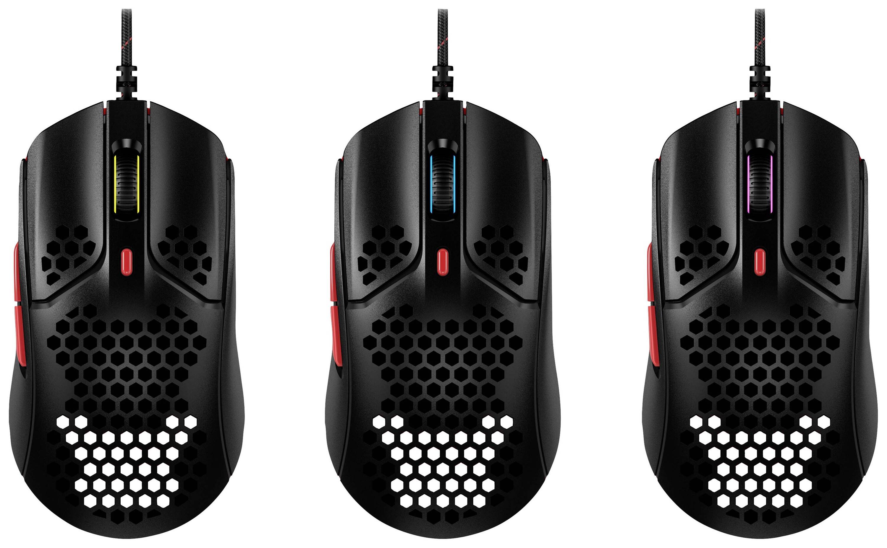 HyperX Pulsefire Haste optische bekabeling zwart rood-5