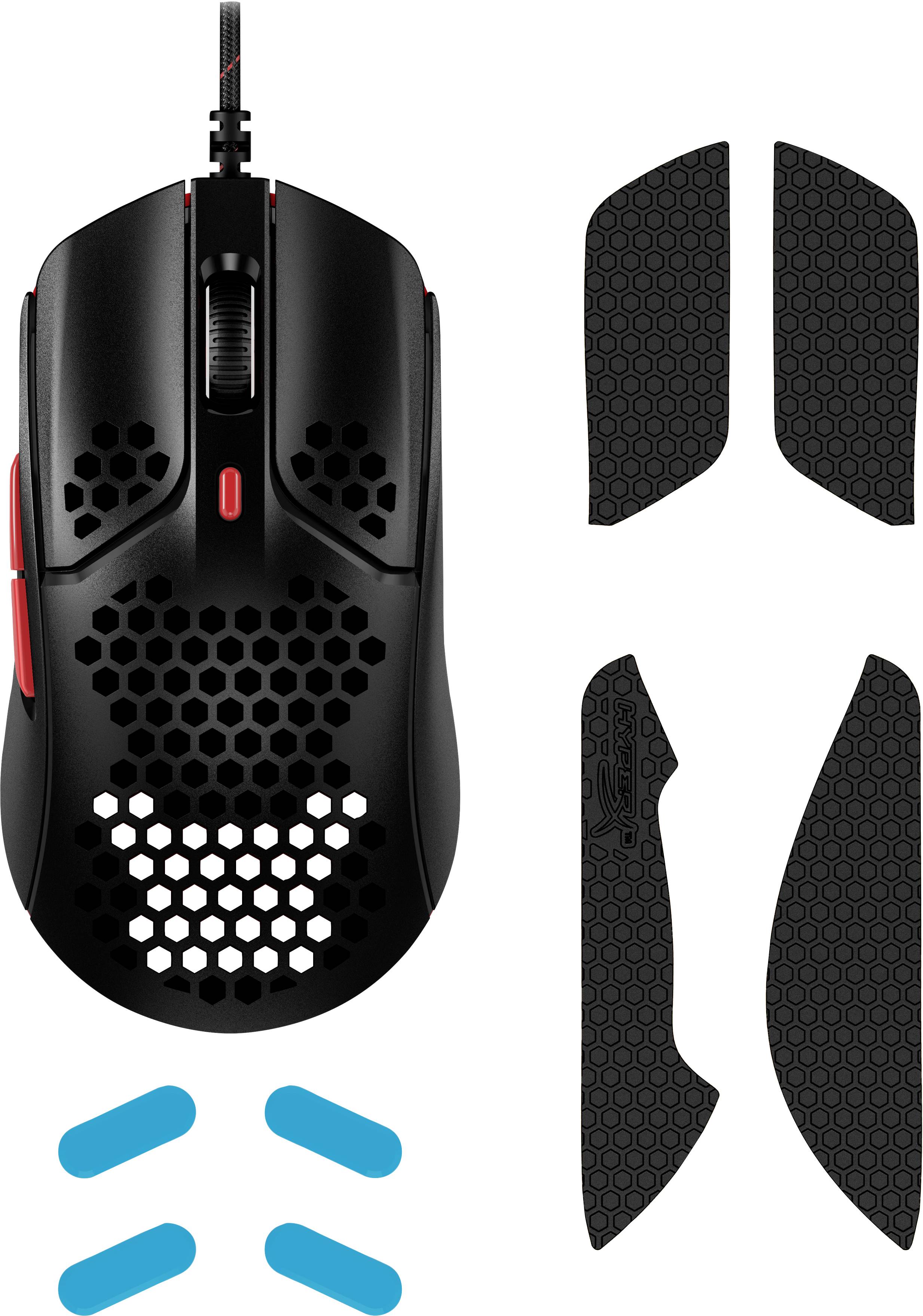 HyperX Pulsefire Haste optische bekabeling zwart rood-6