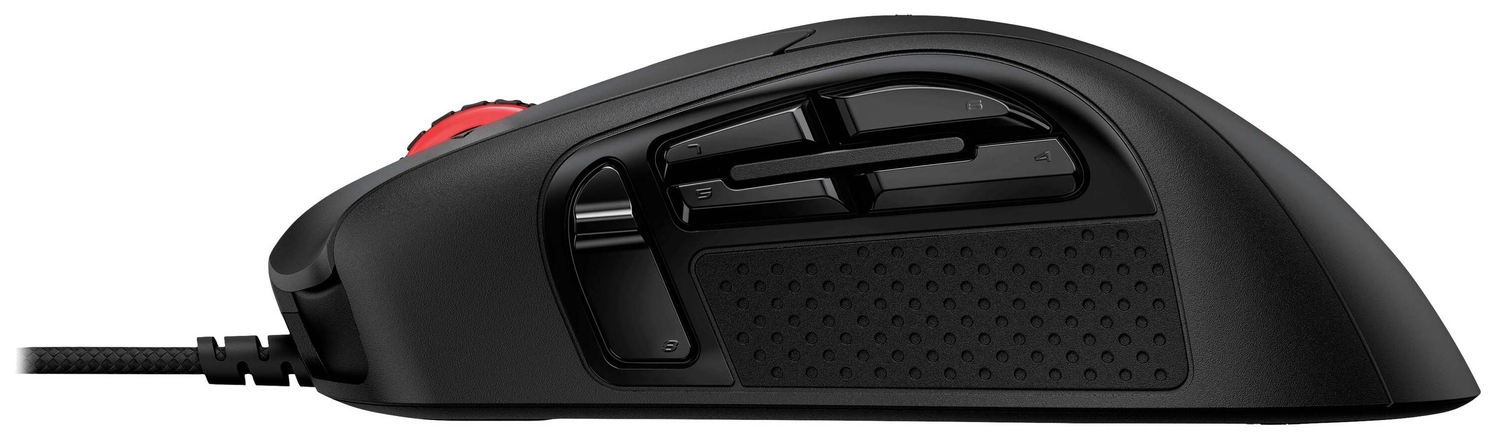 HyperX Pulsefire Raid Gaming - Maus - ergonomisch - 11 Tasten - kabelgebunden - USB2.0 - Schwarz - für Victus by HP Lap-1