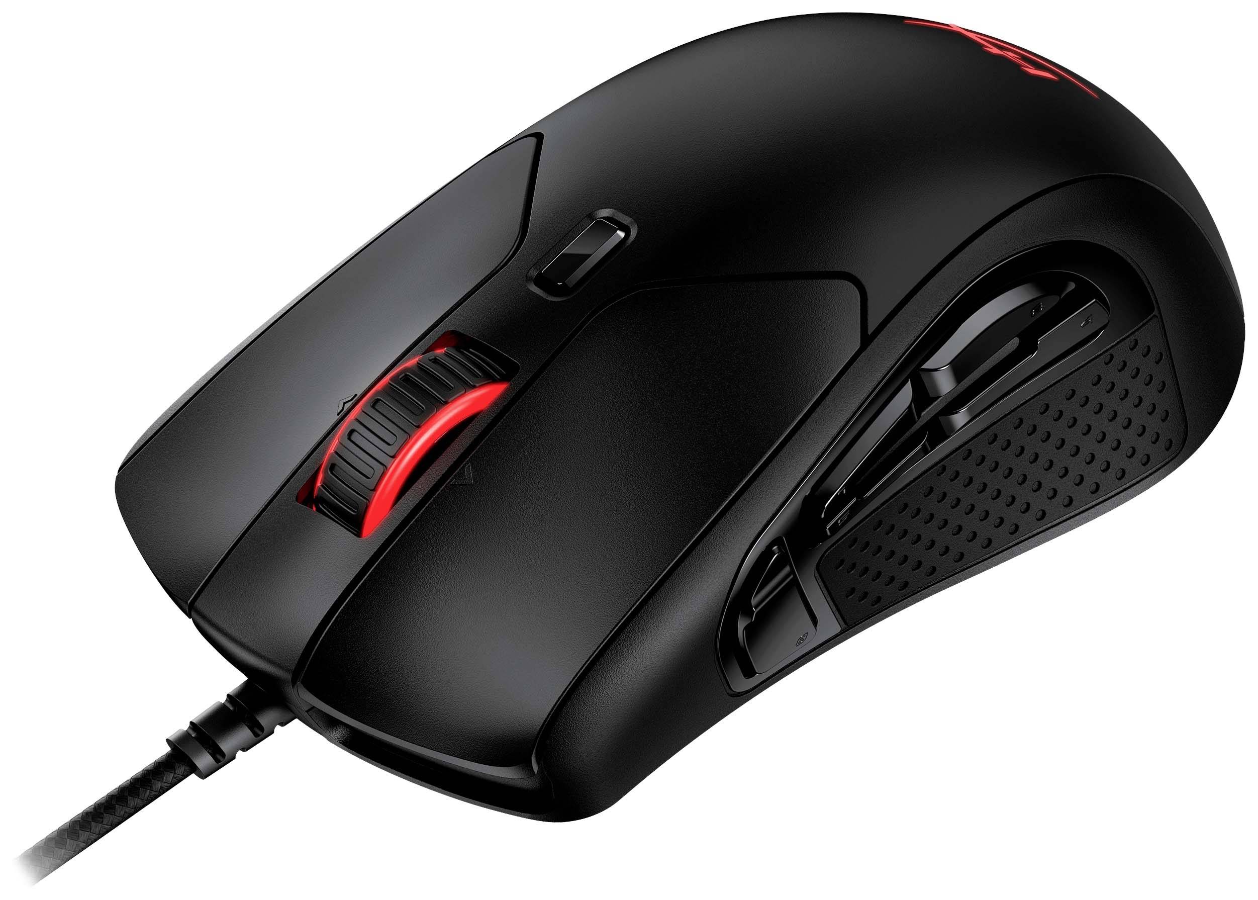 HyperX Pulsefire Raid Gaming - Maus - ergonomisch - 11 Tasten - kabelgebunden - USB2.0 - Schwarz - für Victus by HP Lap-3
