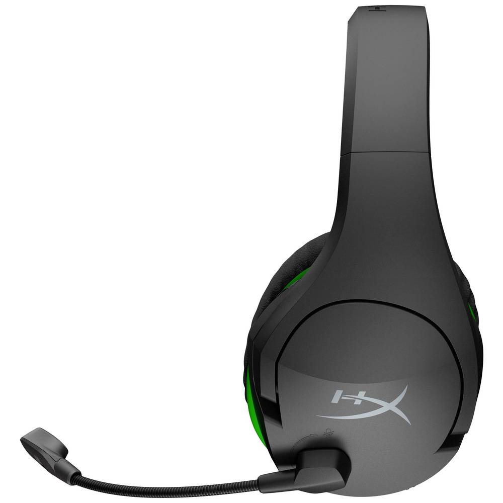 HyperX CloudX Stinger Core Wireless (Xbox Licensed) Over Ear headset Radiografisch, Kabel Gamen Stereo Zwart/groen Microfoon uitschakelbaar (mute)