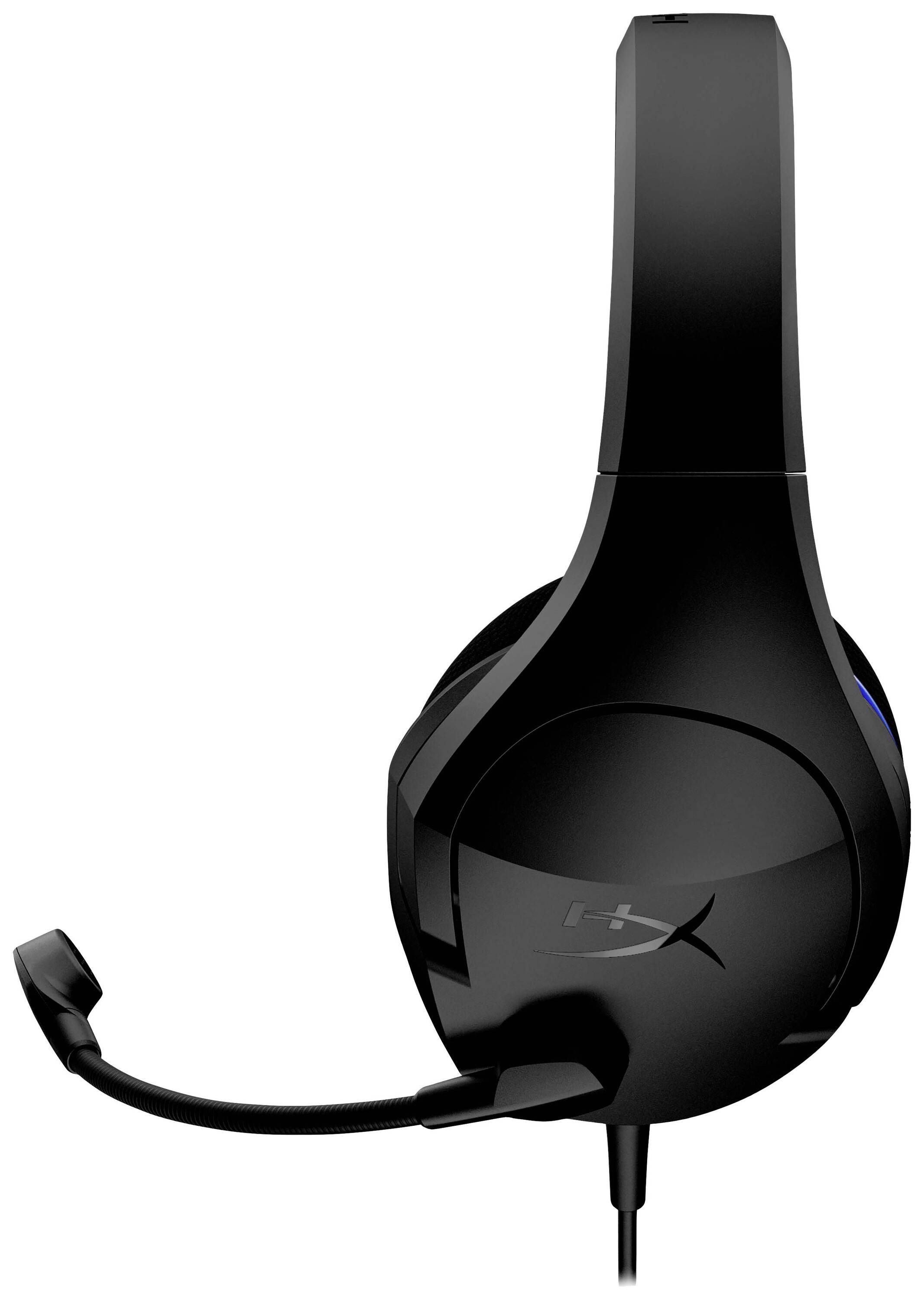 HP Inc. Cloud Stinger Core PS4 Headset Over Ear headset Kabel Zwart/blauw Volumeregeling, Microfoon uitschakelbaar (mute-3