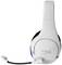 Witte gaming-headset met microfoon, gemarkeerd met 'HX', op witte achtergrond.