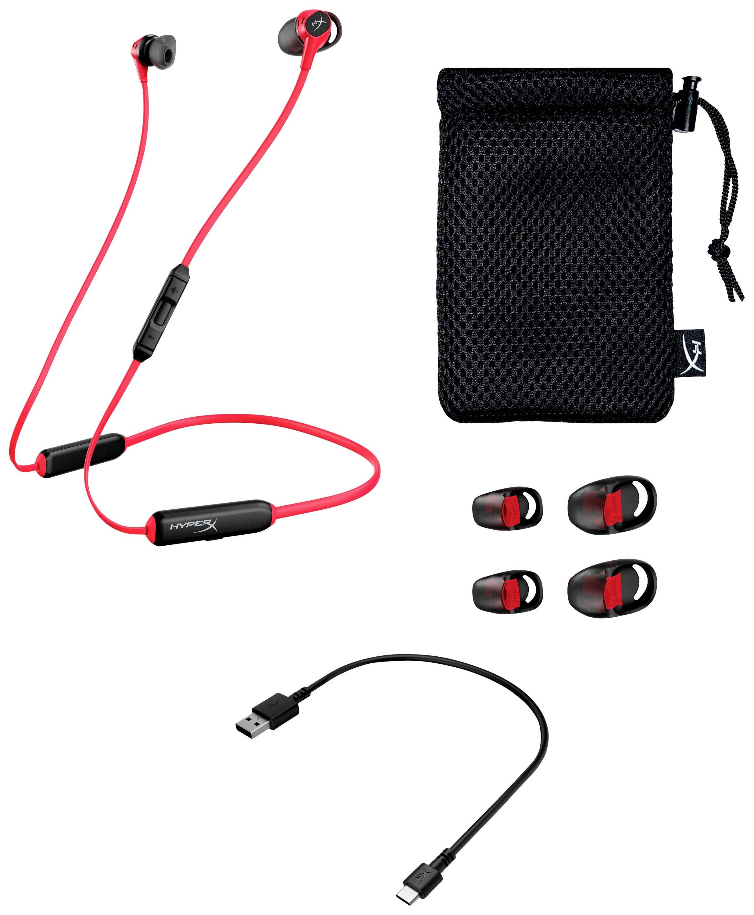 HyperX Cloud - Headset - In-ear - Telefoongesprekken & muziek - Zwart - Rood - Stereofonisch - 0,2 m-4