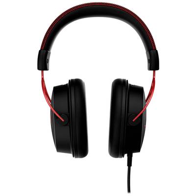 HyperX Cloud Alpha Red Over Ear headset Kabel Gamen Stereo Zwart/rood  Volumeregeling, Microfoon uitschakelbaar (mute)
