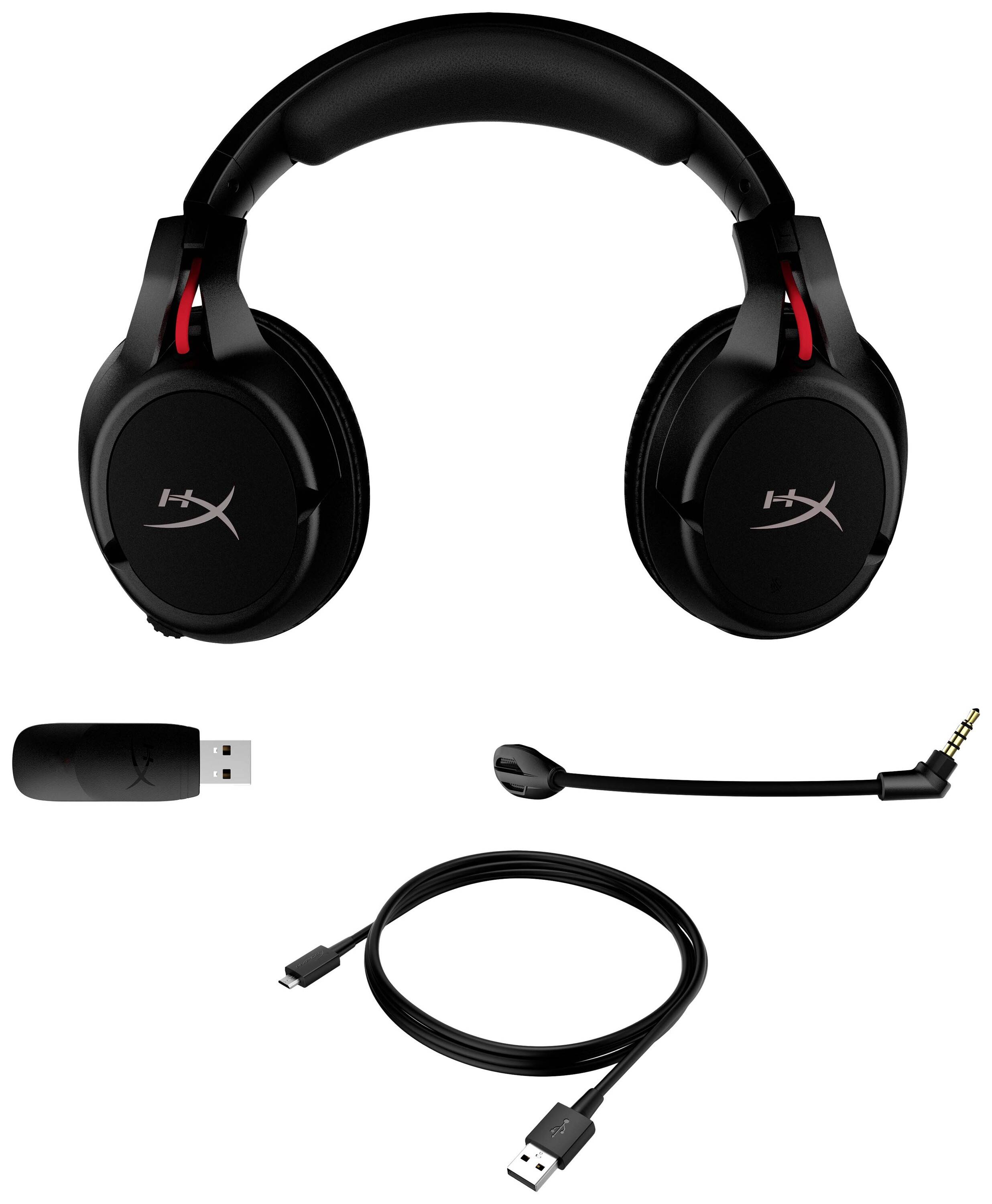 HP HyperX Cloud Flight - Wireless Gaming Headset (Black-Red)-3