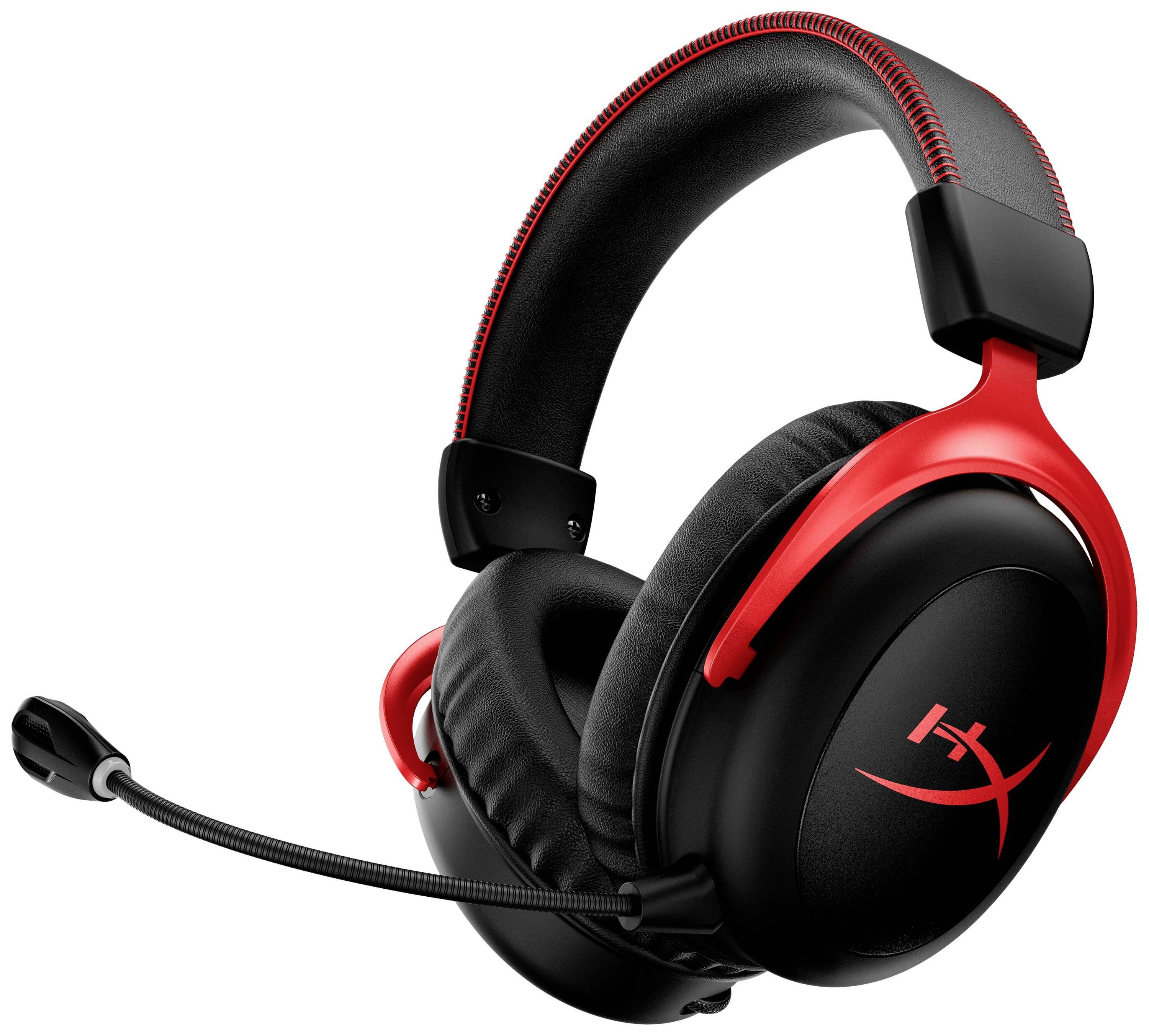 HyperX Cloud II Gaming - Headset - 7.1-Kanal - ohrumschließend - 2,4 GHz - kabellos - Schwarz, Rot - für Victus by HP L-1