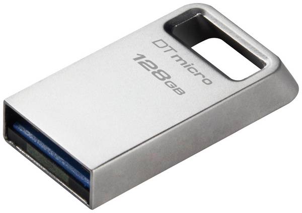 Kingston DataTraveler® Micro USB-stick Retail 128 GB Zilver DTMC3G2/128GB USB-A 3.2 Gen 1