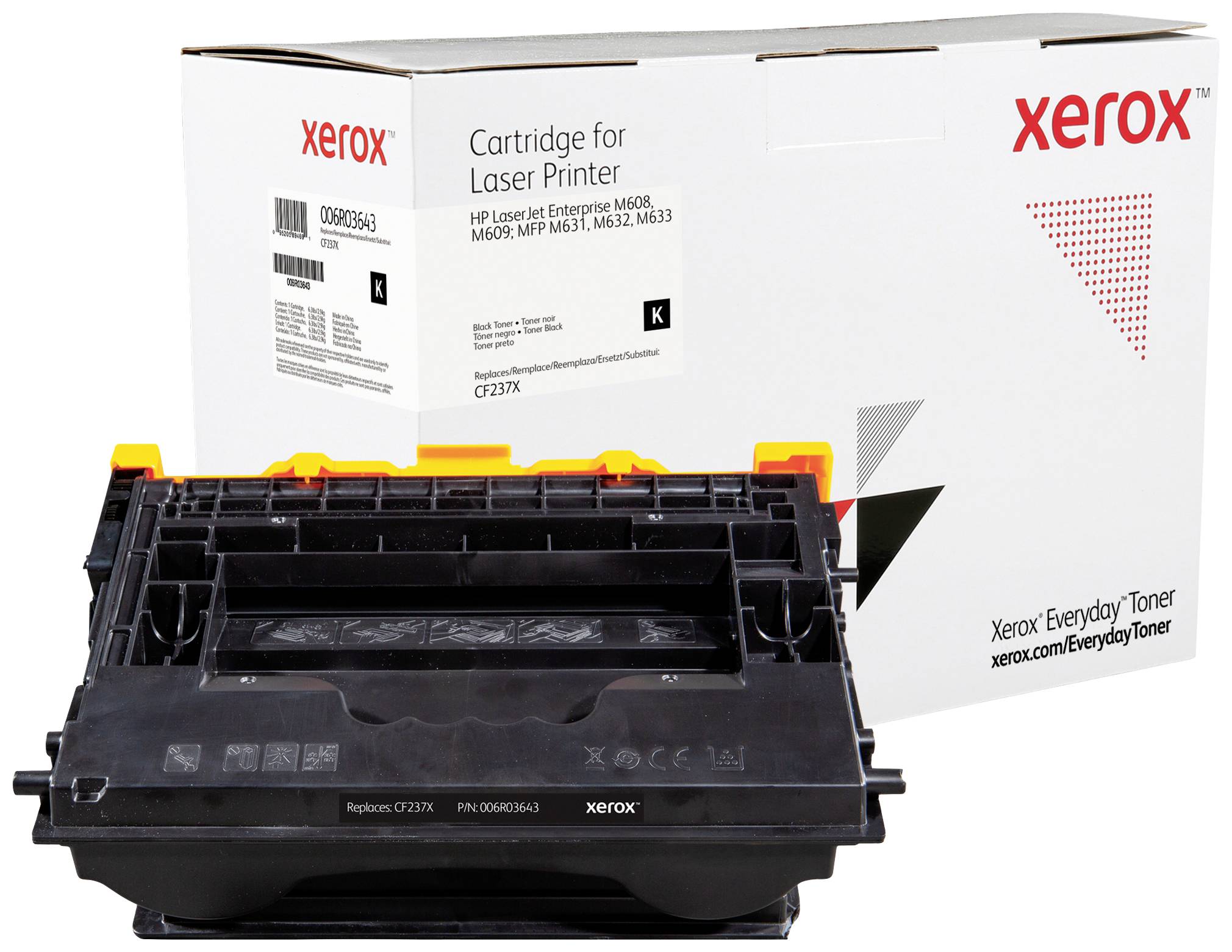 Xerox 006R03643  Alternative to HP 37X  CF237X  Black Toner - High Yield