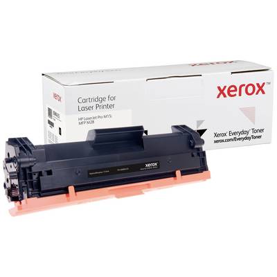 Xerox tonercartridge en verpakking voor HP laserprinters. Verpakking en product met Xerox-logo.