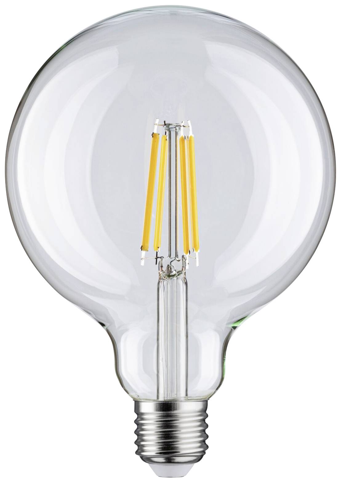 Een gloeilamp met zichtbare gloeidraad aan de binnenkant, energieklasse A++.
