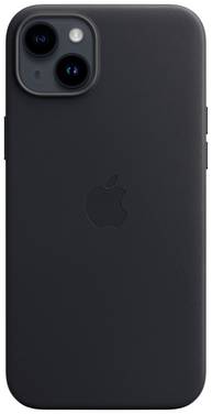 Apple Leather Case MagSafe Case Apple iPhone 14 Plus Middernacht Inductieve lading, Stootbestendig