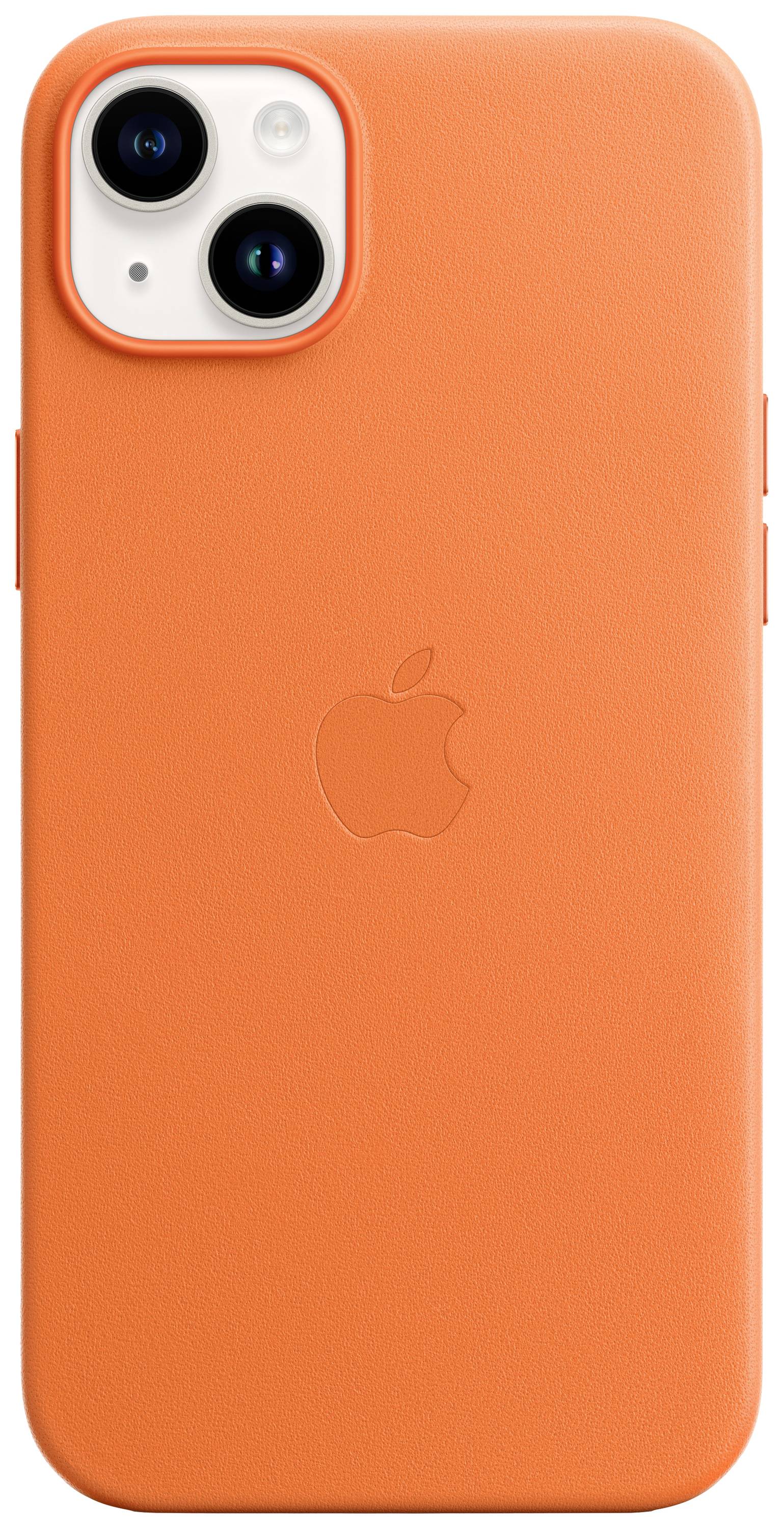 MPPF3ZM/A Apple Leather Case with MagSafe iPhone 14 Plus Orange-3