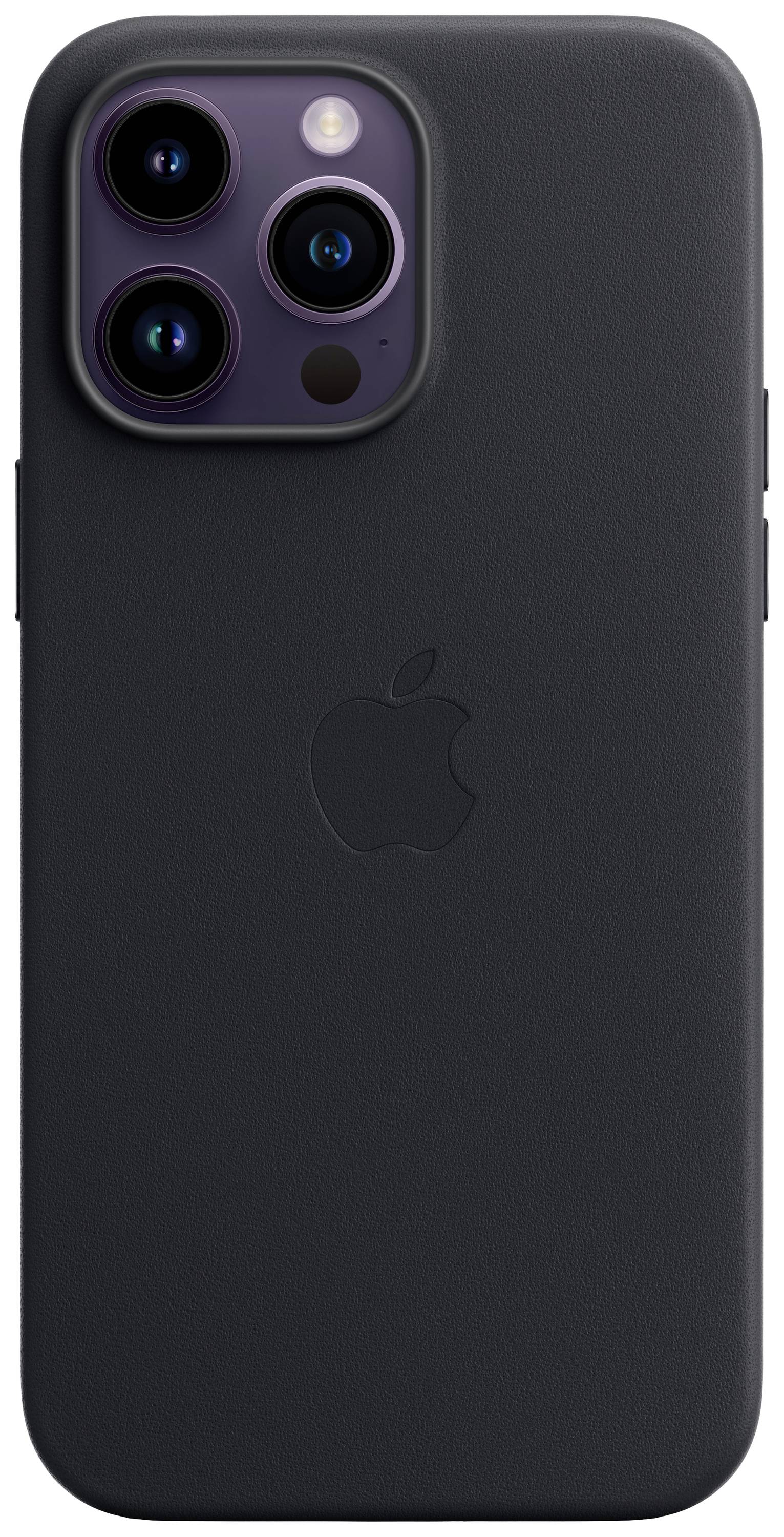 Apple Leather Case MagSafe Case Apple iPhone 14 Pro Max Middernacht Inductieve lading, Stootbestendig-1