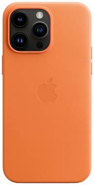 MPPR3ZM/A Apple Leather Case with MagSafe iPhone 14 Pro Max Orange