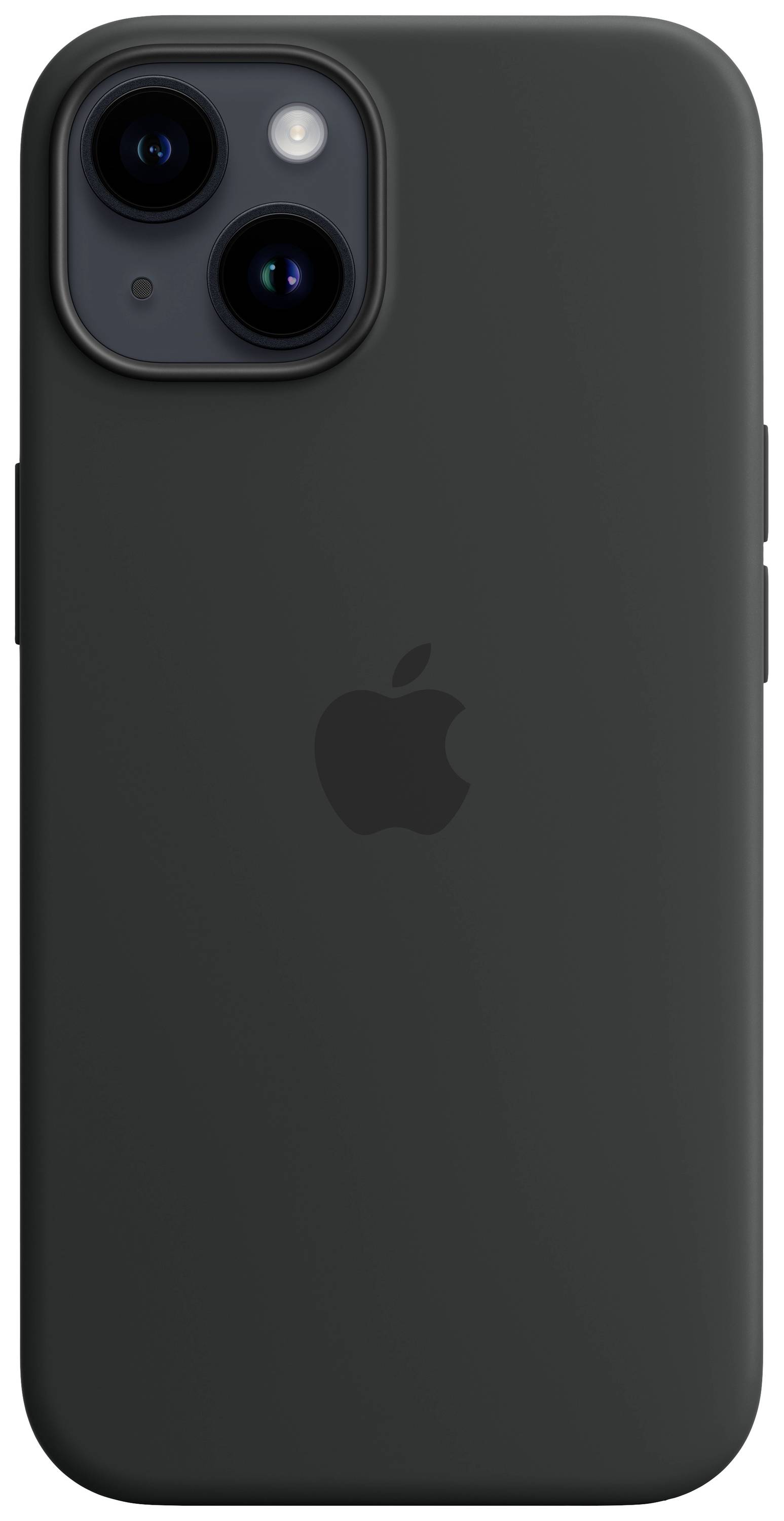 Apple Silicon Case MagSafe Case Apple iPhone 14 Middernacht Inductieve lading, Stootbestendig-0