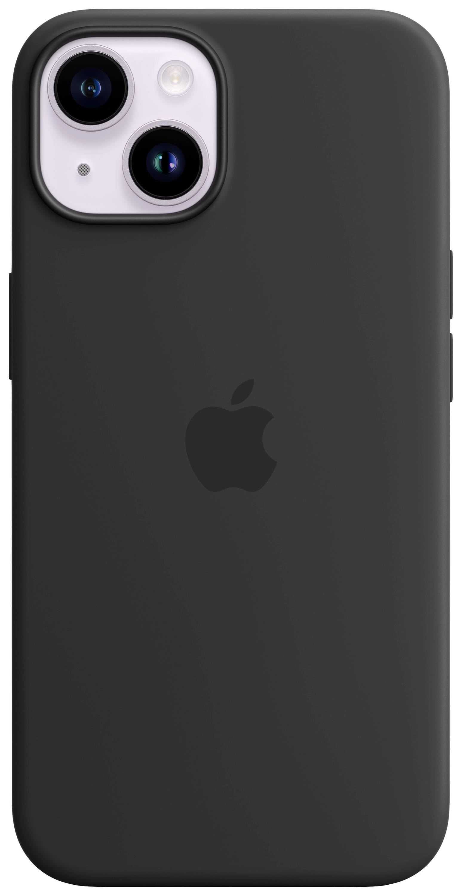 Apple Silicon Case MagSafe Case Apple iPhone 14 Middernacht Inductieve lading, Stootbestendig-2