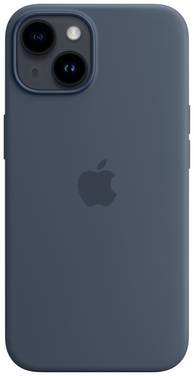 Apple Silicon Case MagSafe Case Apple iPhone 14 Blauw Inductieve lading, Stootbestendig