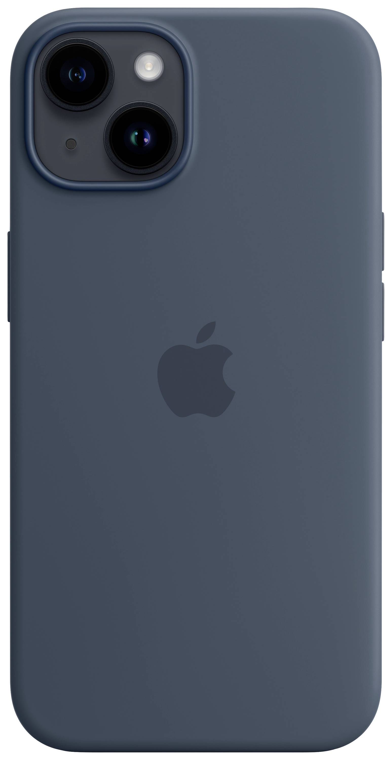 Apple Silicon Case MagSafe Case Apple iPhone 14 Blauw Inductieve lading, Stootbestendig-0