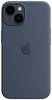 Apple Silicon Case MagSafe Case Apple iPhone 14 Blauw Inductieve lading, Stootbestendig