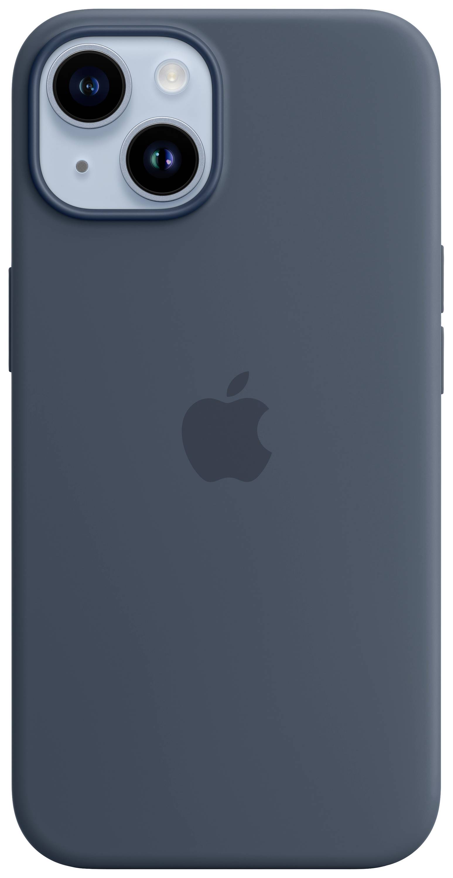 Apple Silicon Case MagSafe Case Apple iPhone 14 Blauw Inductieve lading, Stootbestendig-1