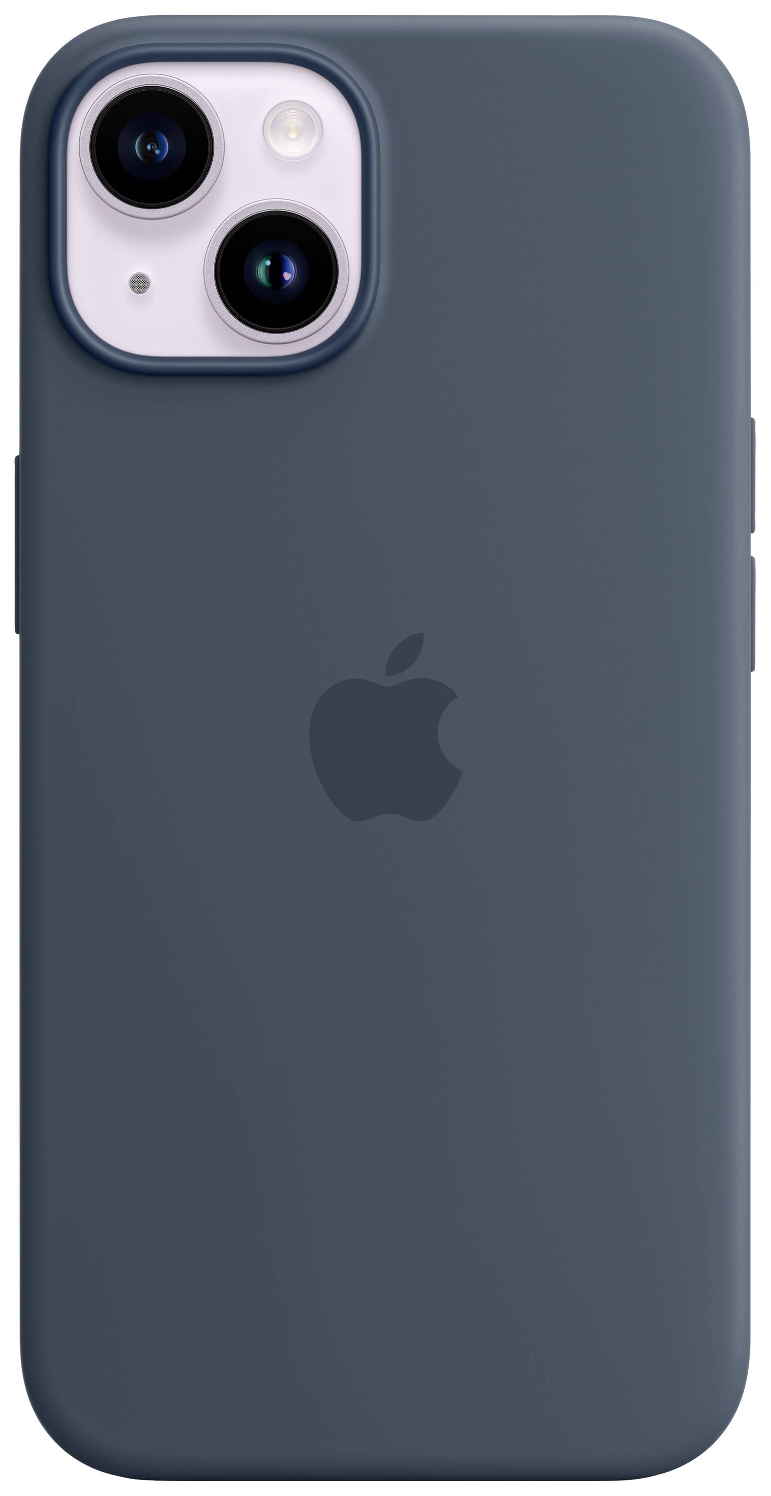 Apple Silicon Case MagSafe Case Apple iPhone 14 Blauw Inductieve lading, Stootbestendig-2
