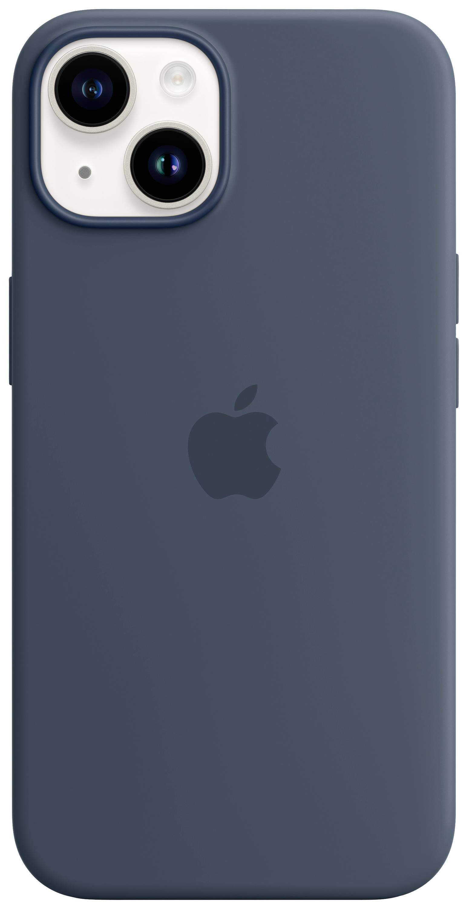 Apple Silicon Case MagSafe Case Apple iPhone 14 Blauw Inductieve lading, Stootbestendig-3
