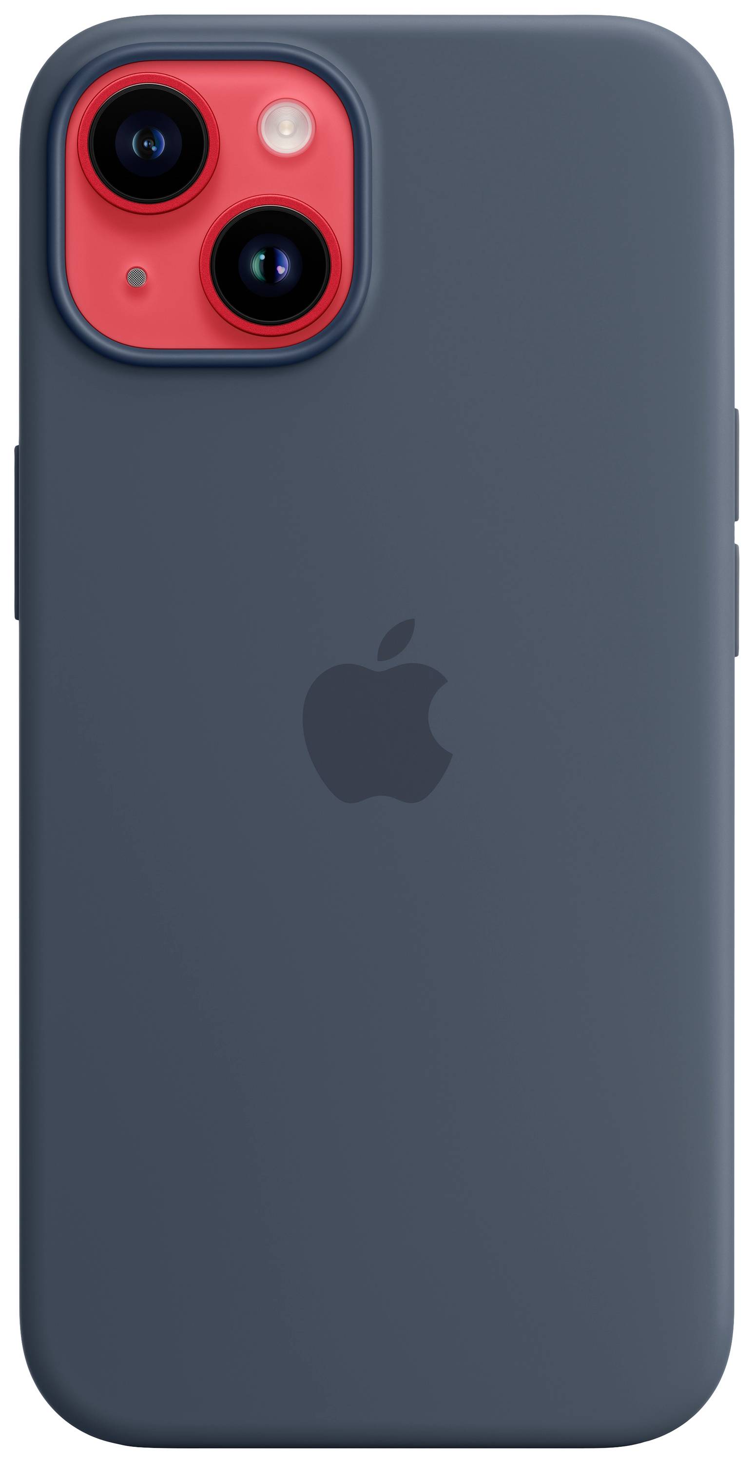 Apple Silicon Case MagSafe Case Apple iPhone 14 Blauw Inductieve lading, Stootbestendig-4